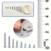 s-l1600-26.webp 560pcs Self Tapping Wood Screws Set M2 Mixed Sizes Flat Head Screw Storage Box K