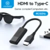 Hagibis HDMI to USB C Female Converter HDMI to AR Glasses Adapter Charge and Pla