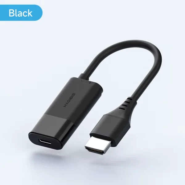 Hagibis HDMI to USB C Female Converter HDMI to AR Glasses Adapter Charge and Pla