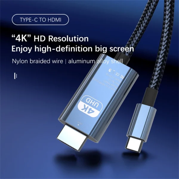 s-l1600-286.webp USB Type C to HDMI Adapter 4K 30/60Hz, Aluminium Alloy Portable USB C Adapter