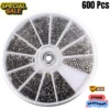 1000PcsSet Small Metal Nuts Bolts small Screws Kits Assorted steel M1M1.2M1.4