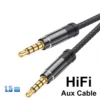 HD HiFi 3.5mm to 3.5mm AUX Audio Cable Male to Male Car Stereo Headphone Lead