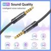 HD HiFi 3.5mm to 3.5mm AUX Audio Cable Male to Male Car Stereo Headphone Lead