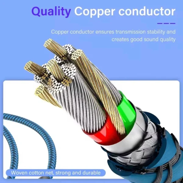 HD HiFi 3.5mm to 3.5mm AUX Audio Cable Male to Male Car Stereo Headphone Lead
