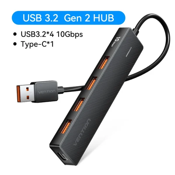 s-l1600-344.webp USB 3.0 10Gbps Hub 4 Port Multi Splitter Adapter For Laptop Xiaomi Macbook PC