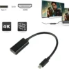 Type C to HDMI Adapter Female HDTV 1080p USB-C USB 3.1 Male 4K Adapter for for