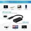 Type C to HDMI Adapter Female HDTV 1080p USB-C USB 3.1 Male 4K Adapter for for