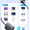 s-l1600-354.webp USB 3.0 to Dual HDMI Adapter 2-in-1 for Dual screens 4k@60Hz USB A Type C USB-C