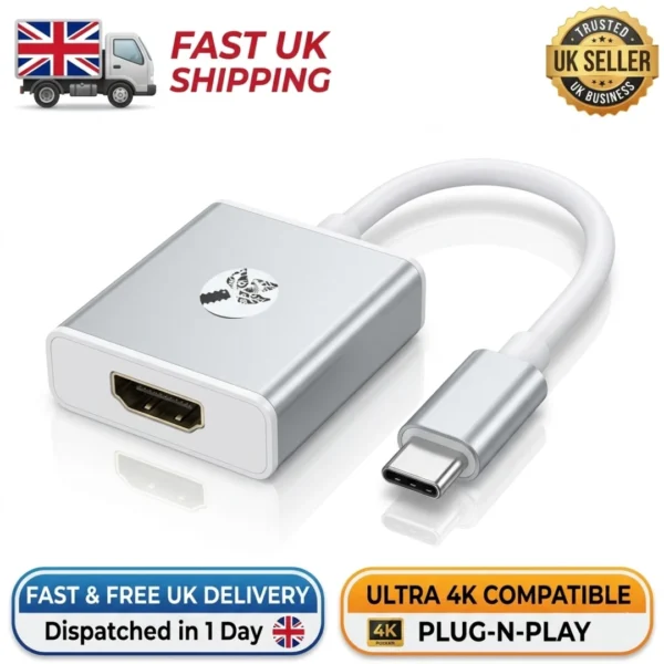 s-l1600-357.webp USB-C to HDMI Adapter 4K HD Cable Type C to HDMI Converter for Laptop MacBook UK
