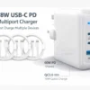 s-l1600-358.webp 78W USB-C PD Fast Charger for iPhone Samsung iPad MacBook | 1 USB-C + 2 Light-in