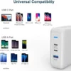 s-l1600-360.webp 78W USB-C PD Fast Charger for iPhone Samsung iPad MacBook | 1 USB-C + 2 Light-in