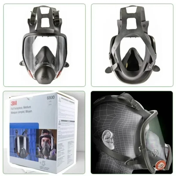 3M 6800 Painting Spraying Respirator Gas Mask Industry Chemcial Full Face Safety