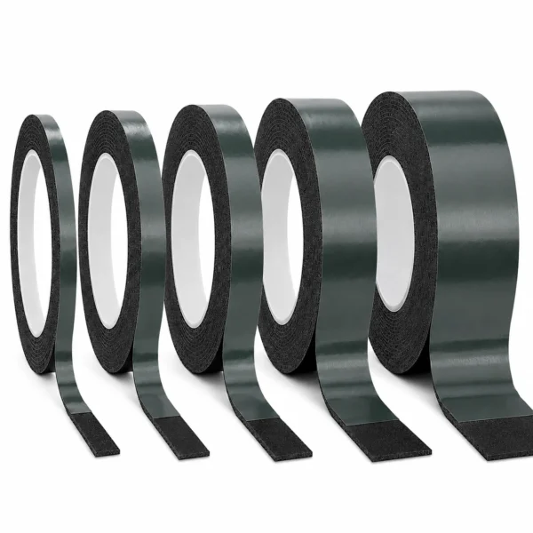 Black Double Sided Foam Tape Heavy Duty Strong Sticky Adhesive Mounting Car Trim