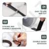 Black Double Sided Foam Tape Heavy Duty Strong Sticky Adhesive Mounting Car Trim