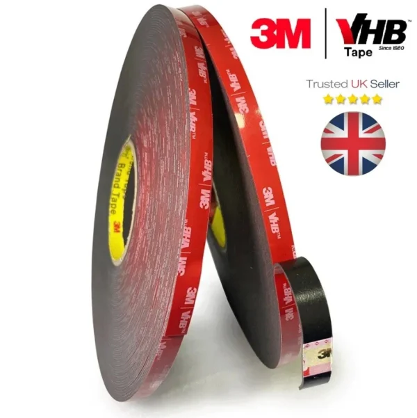 s-l1600-408.webp 3M VHB Double Sided Tape Heavy Duty Strong Adhesive Mounting Foam Roll Black UK