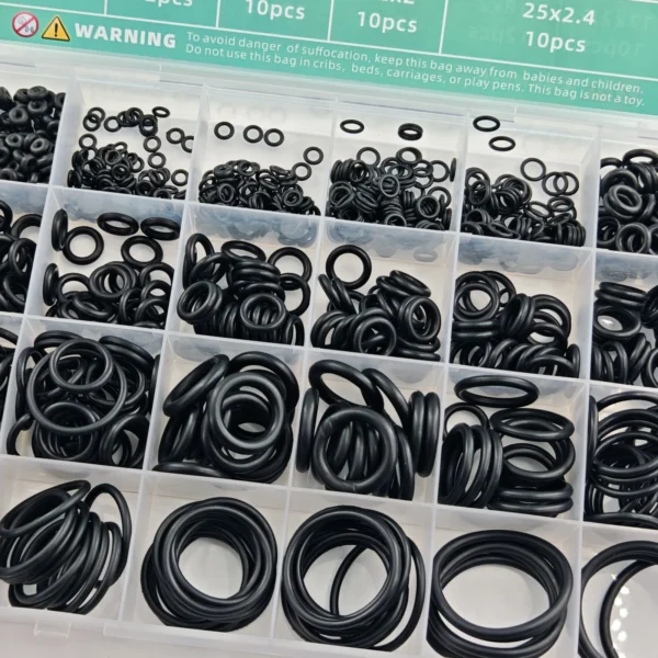 s-l1600-44.webp 1020pcs Nitrile Silicone O Ring Seal Kit Oil Resistant Rubber Gasket Assortment