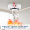 Home Fire Alarm Independent Smoke Detector Gas Sensor Smoke Alarm Fireangel UK