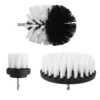 Drill Brush Cleaning Attachment Set Scrubber Kit Bathroom Kitchen Car White