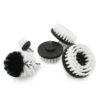 Drill Brush Cleaning Attachment Set Scrubber Kit Bathroom Kitchen Car White