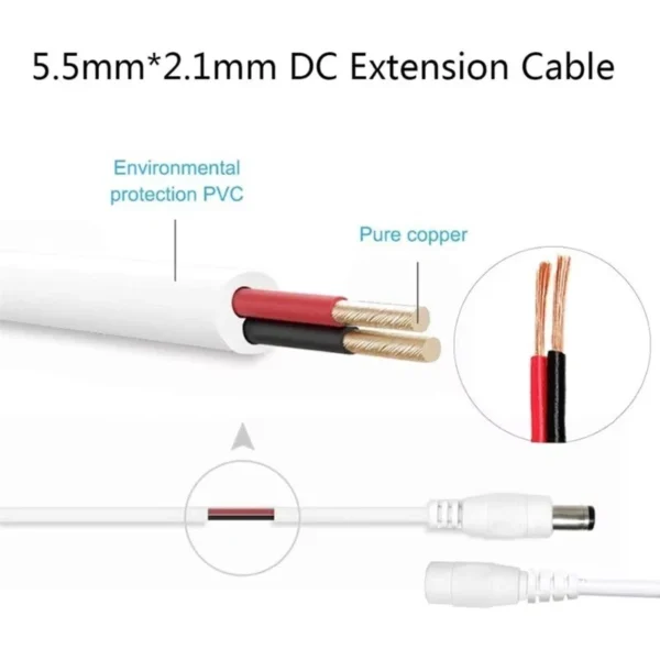 TP-Link Tapo Camera Power Extension Cable 3M 5M 15M 20M C100 C110 C200 C210 C310