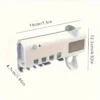 s-l1600-558.webp Sterilizer Toothbrush Holder Clean And No-Drill Wall Toothpaste Dispenser
