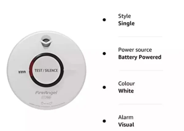 Smoke Alarm 10 Year Battery Exp 2036 FireAngel ST-750T Thermoptek Smoke Detector