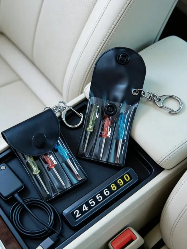 3pcs Mini Screwdriver Keychain Set Portable Pocket Repair Tool Kit-UK