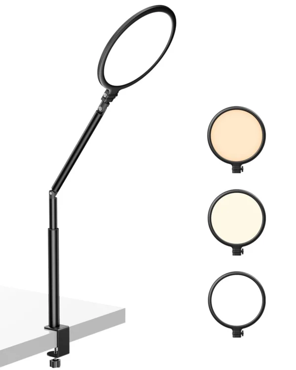s-l1600-646.webp Weilisi 10.2" Desk Ring Light with Stand, 360° Rotate Desk Lamps for Home Office