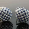 s-l1600-680.webp 3.00Ct Round Cut Lab-Created Sapphire & Diamond Cufflinks 14k White Gold Plated