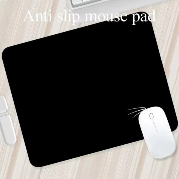 s-l1600-76.webp Black Mouse Pad Mat 28x22cm Non Slip Rubber Base Stitched Edge Gaming Office PC