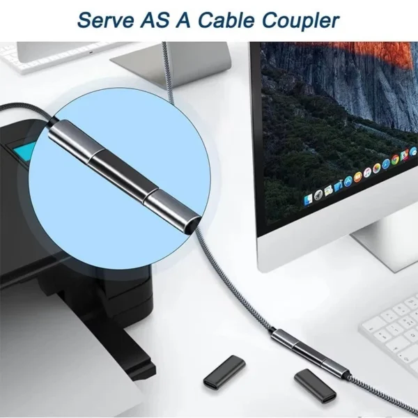 USB-C 3.1 Female to Female Coupler Adapter Connector for Phones Laptop Tablet