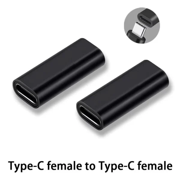 USB-C 3.1 Female to Female Coupler Adapter Connector for Phones Laptop Tablet