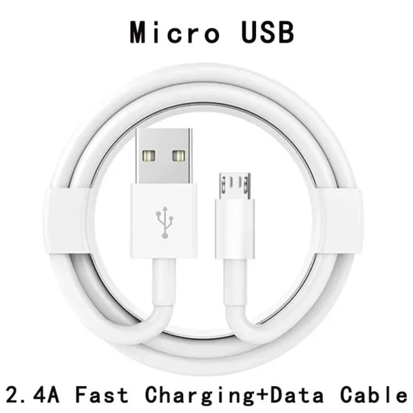 s-l1600-818.webp Micro USB Fast Charging Cable 2.4A V8 Android Data Sync Charger Lead 1m 1.5m 2m