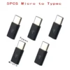 s-l1600-841.webp Micro USB Male to USB-C Female Adapter Converter Type C Charging Data uk