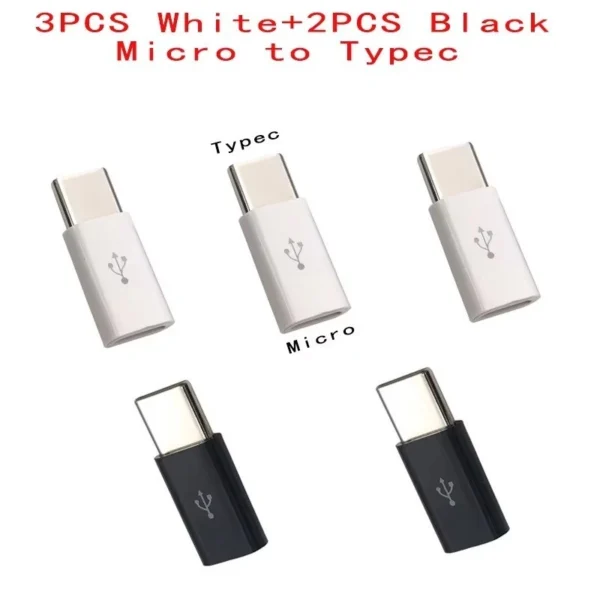 s-l1600-842.webp Micro USB Male to USB-C Female Adapter Converter Type C Charging Data uk