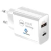 s-l1600-897.webp EU 2 Pin USB + PD Plug Adapter Travel Fast Charger Europe Adaptor iPhone Samsung