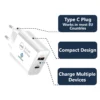 s-l1600-898.webp EU 2 Pin USB + PD Plug Adapter Travel Fast Charger Europe Adaptor iPhone Samsung