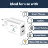 s-l1600-901.webp EU 2 Pin USB + PD Plug Adapter Travel Fast Charger Europe Adaptor iPhone Samsung