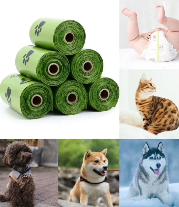 Dog Poop Bags High Quality Large Thick Poo Waste Eco Biodegradable Doggy Pet