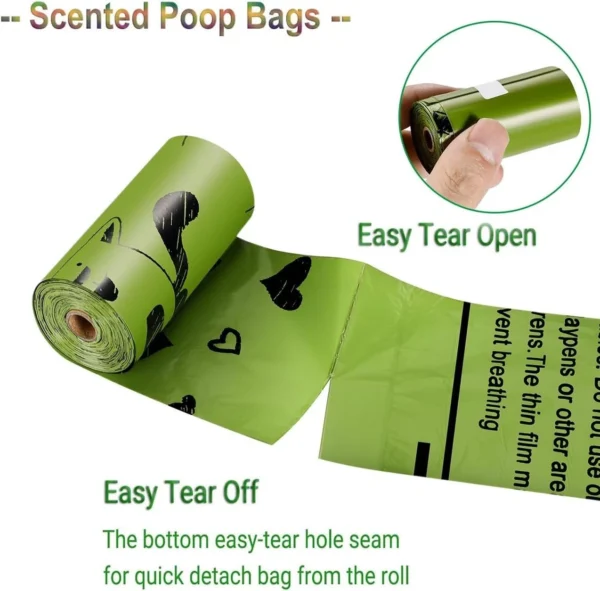 Dog Poop Bags High Quality Large Thick Poo Waste Eco Biodegradable Doggy Pet