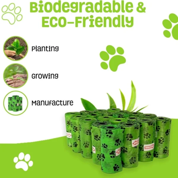 540 Dog Poop Bags Rolls Poo Waste Biodegradable Doggy Large Strong Thick Pet Eco