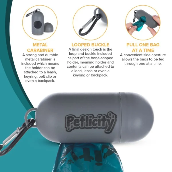 s-l1600-938.webp Petlicity 600 Leak Proof Dog Poop Bags with Dispenser 40 Roll Pack