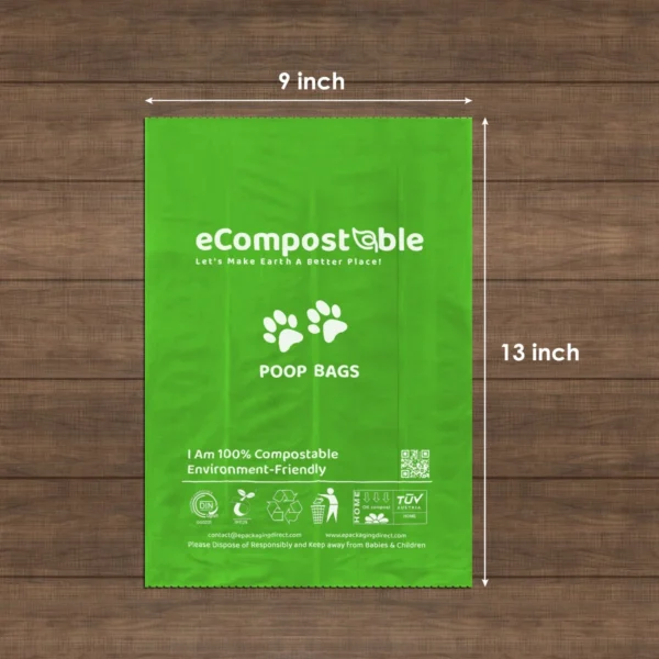 Large Biodegradable Dog Poop Bag Pet Poo Waste Bags High Quality Heavy Duty