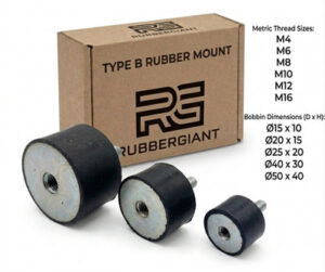 s-l400-10.jpg Rubber Mount Car Boat Bobbin Anti Vibration M4 M6 M8 M10 M12 M16 Cylindrical/B