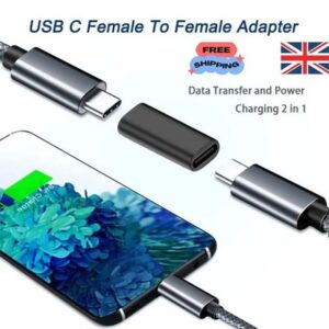 USB-C 3.1 Female to Female Coupler Adapter Connector for Phones Laptop Tablet