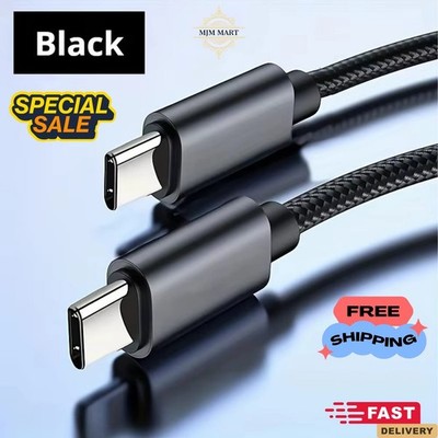 s-l400-149.jpg 60W Type C to Type C Cable USB C Fast Charger Lead For iPhone 17 Pro Max 17 Air