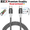 s-l400-163.jpg Type C to Type C Cable PD 60W Fast Charge Braided USB Lead LED 2M 3M For Samsung