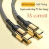 s-l400-166.jpg Heavy Duty Type C to Type C Cable Fast Charge PD 60W Braided USB C Cables Lead