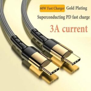 Heavy Duty Type C to Type C Cable Fast Charge PD 60W Braided USB C Cables Lead