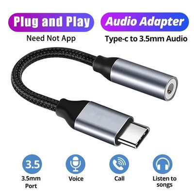 s-l400-169.jpg USB TYPE C TO 3.5mm Jack AUDIO Aux Headphone Adapter Headset Type C Earphone Uk